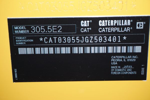 2025 Caterpillar 305.5E — 2025 CAT 305.5E Mini Excavator — photo 11