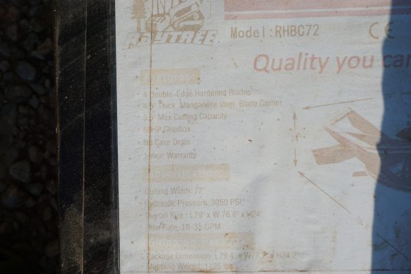 2026 RAYTREE RHBC-72 — SKID STEER SEVERE DUTY 4 BLADE 72" DISC BRUSH CUTTER SKID STEER — photo 8