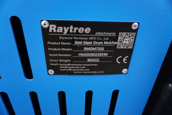 2026 Raytree RMDM72SS — Raytree 72" Heavy Duty high-flow drum mulcher w/ upgraded teeth — photo 14