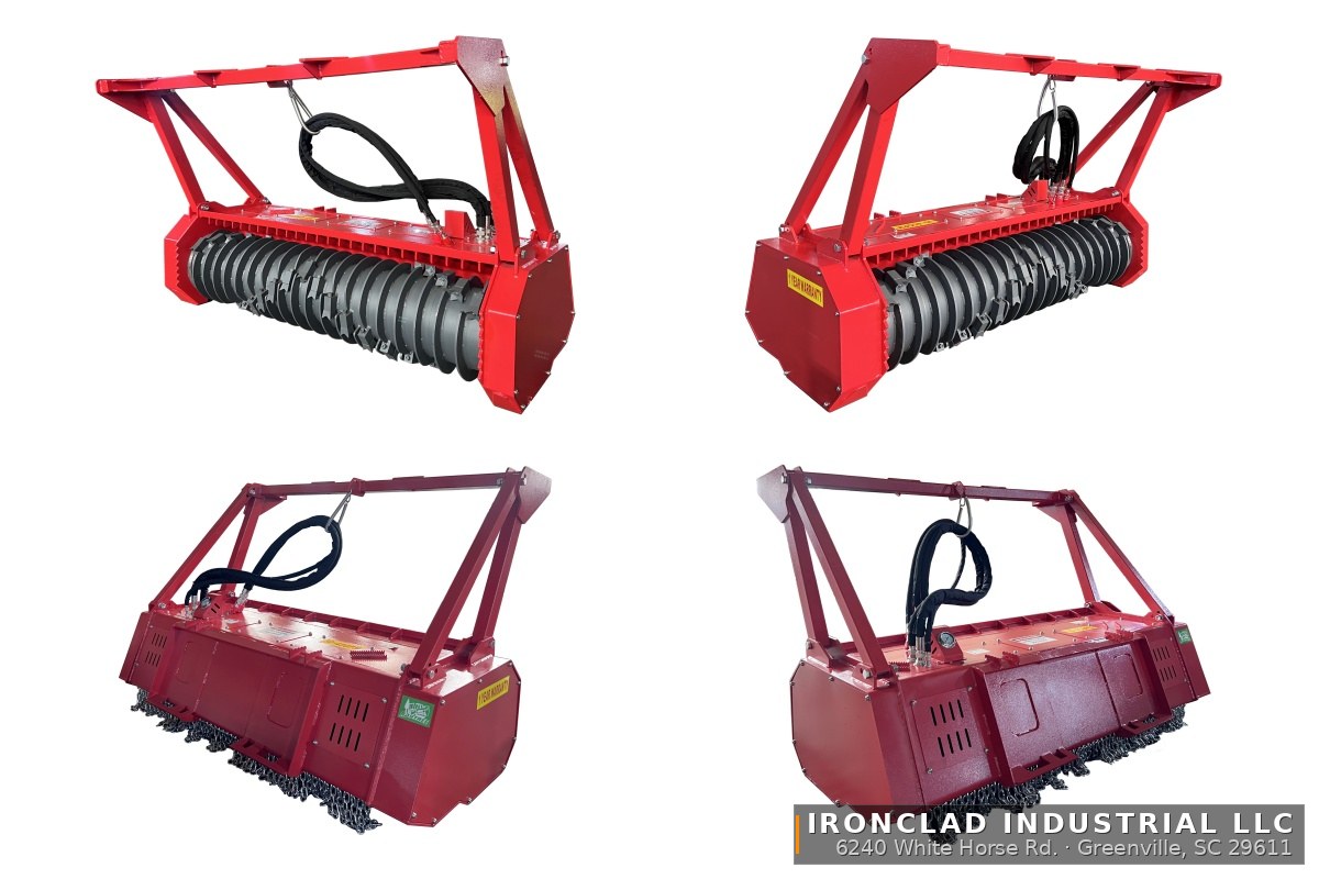 2026 Raytree RMBD72 — Raytree 72" High-Flow Skid Steer Drum Mulcher — photo 3