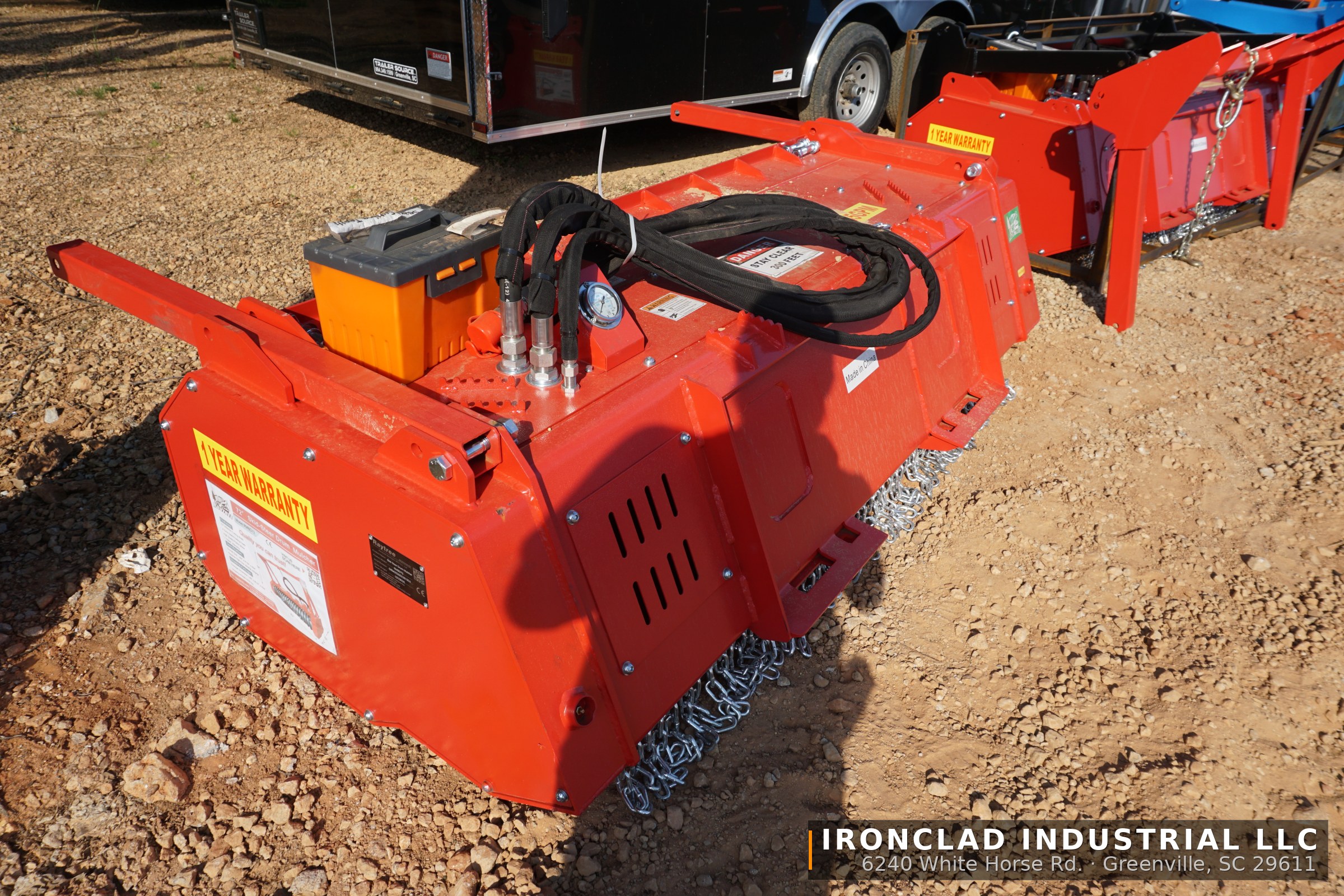 2026 Raytree RMBD72 — Raytree 72" High-Flow Skid Steer Drum Mulcher — photo 7