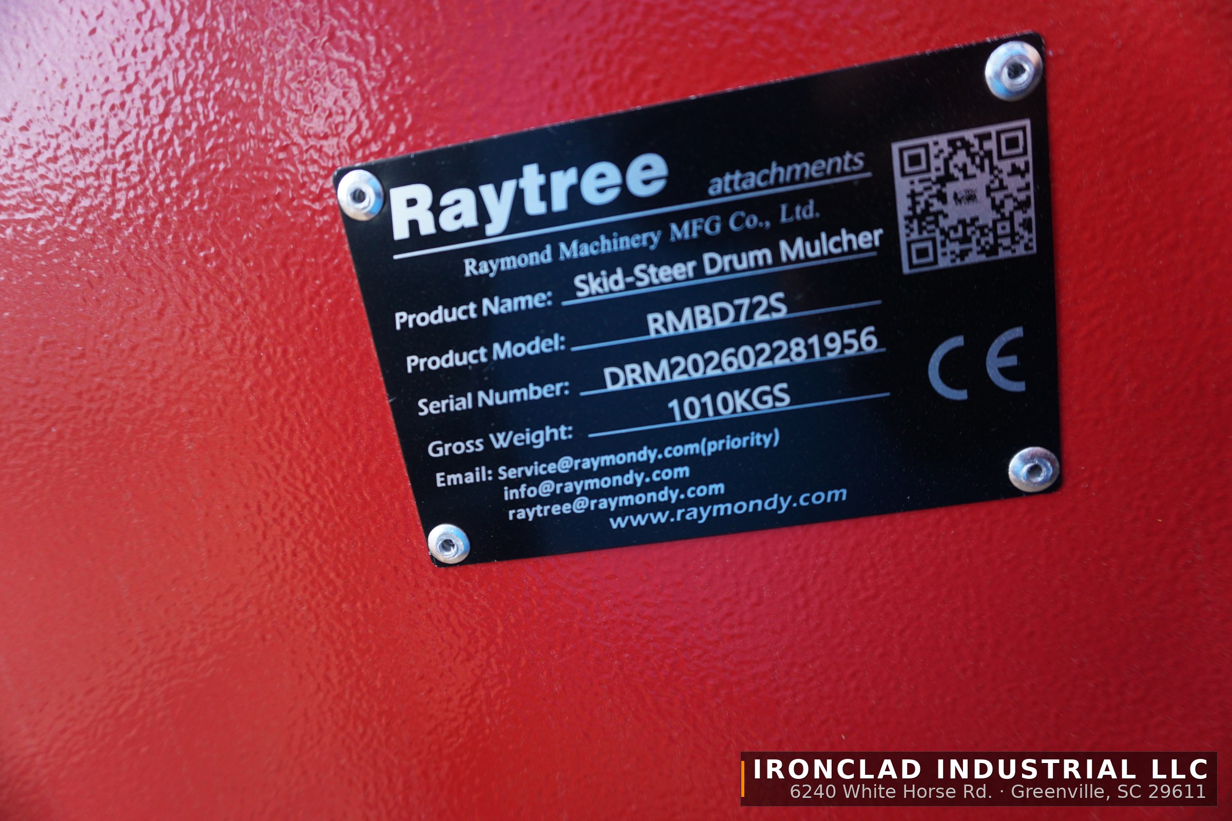 2026 Raytree RMBD72S — Raytree 72" High-Flow Skid Steer Drum Mulcher — photo 5